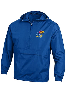 Champion Kansas Jayhawks Mens Blue Logo Light Weight Jacket