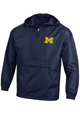Champion Michigan Wolverines Mens Blue Primary Logo Light Weight Jacket