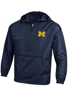 Champion Michigan Wolverines Mens Blue Primary Logo Light Weight Jacket