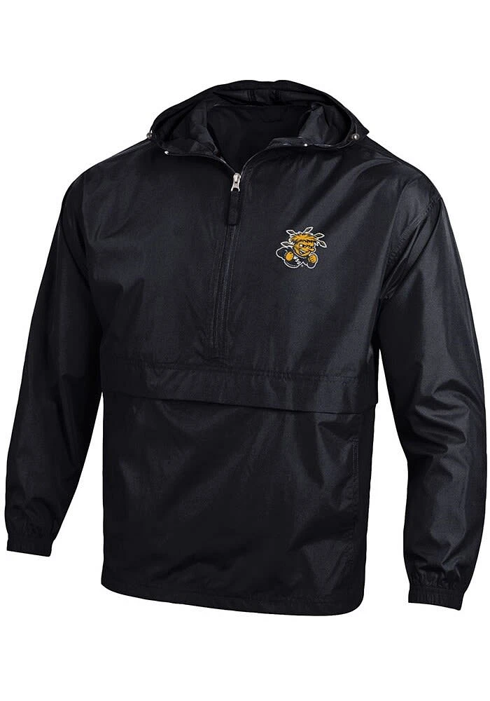 Champion Wichita State Shockers Mens Black Primary Logo Light Weight Jacket