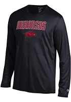 Champion Arkansas Razorbacks Black Athletic Long Sleeve Tee T-Shirt