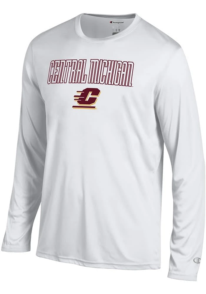 Champion Central Michigan Chippewas Grey Athletic Long Sleeve T-Shirt