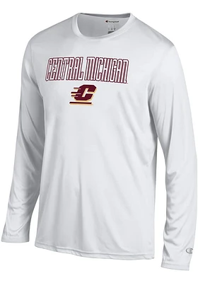 Champion Central Michigan Chippewas Grey Athletic Long Sleeve T-Shirt