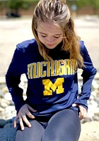 Champion Michigan Wolverines Blue Athletic Long Sleeve T-Shirt
