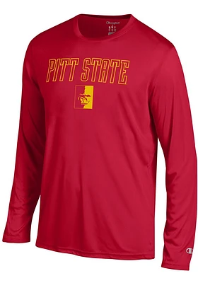 Champion Pitt State Gorillas Red Athletic Long Sleeve T-Shirt