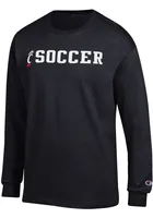 Champion Cincinnati Bearcats Black Soccer Long Sleeve T Shirt