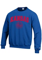 Champion Kansas Jayhawks Mens Seal Long Sleeve Crew Sweatshirt