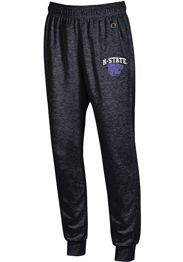 Champion K-State Wildcats Mens Black Team Powerblend Sweatpants