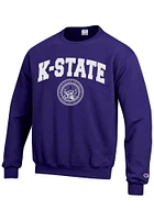 Champion K-State Wildcats Mens Official Seal Long Sleeve Crew Sweatshirt