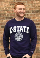 Champion K-State Wildcats Purple Official Seal Long Sleeve T Shirt