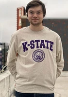 Champion K-State Wildcats Oatmeal Official Seal Long Sleeve T Shirt