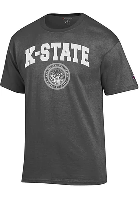 Champion K-State Wildcats Charcoal Official Seal Short Sleeve T Shirt
