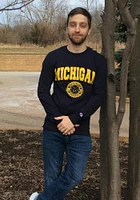 Champion Michigan Wolverines Navy Blue Seal Long Sleeve T Shirt