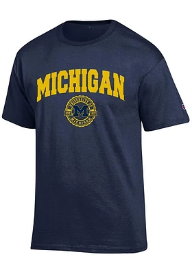 Champion Michigan Wolverines Blue Seal Short Sleeve T Shirt
