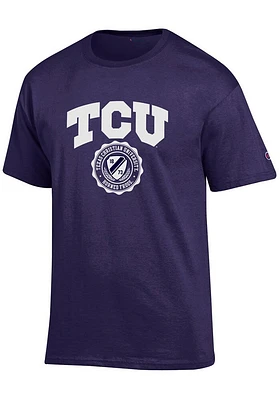 Champion TCU Horned Frogs Purple Seal Short Sleeve T Shirt