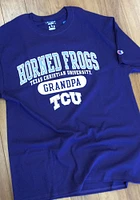 Champion TCU Horned Frogs Purple Grandpa Short Sleeve T Shirt