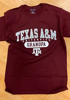 Champion Texas A&M Aggies Maroon Grandpa Short Sleeve T Shirt