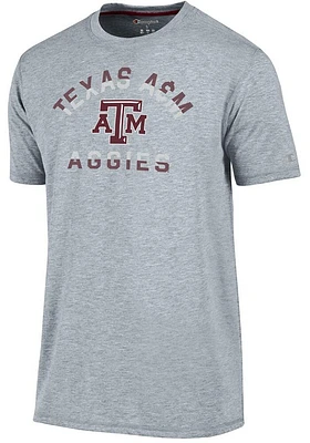 Champion Texas A&M Aggies Grey Touchback Short Sleeve T Shirt