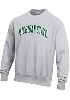 Champion Michigan State Spartans Mens Reverse Weave Long Sleeve Crew Sweatshirt