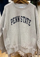 Champion Penn State Nittany Lions Mens Grey Reverse Weave Long Sleeve Crew Sweatshirt