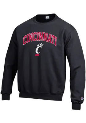 Champion Cincinnati Bearcats Mens Arch Mascot Long Sleeve Crew Sweatshirt