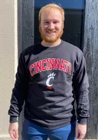 Champion Cincinnati Bearcats Mens Arch Mascot Long Sleeve Crew Sweatshirt