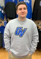 Champion Grand Valley State Lakers Mens Grey Big Logo Long Sleeve Crew Sweatshirt