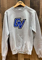 Champion Grand Valley State Lakers Mens Grey Big Logo Long Sleeve Crew Sweatshirt