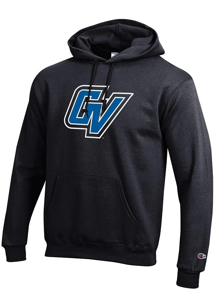 Champion Grand Valley State Lakers Mens Black Big Logo Long Sleeve Hoodie