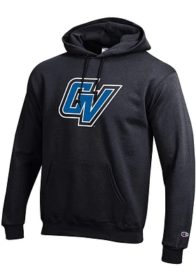 Champion Grand Valley State Lakers Mens Black Big Logo Long Sleeve Hoodie