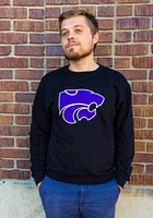 Champion K-State Wildcats Mens Black Big Logo Long Sleeve Crew Sweatshirt