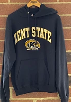 Champion Kent State Golden Flashes Mens Navy Blue Arch Mascot Long Sleeve Hoodie