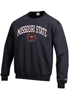 Champion Missouri State Bears Mens Black Arch Mascot Long Sleeve Crew Sweatshirt