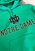 Champion Notre Dame Fighting Irish Mens Green Arch Mascot Long Sleeve Hoodie