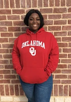 Champion Oklahoma Sooners Mens Crimson Arch Mascot Long Sleeve Hoodie