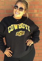 Champion Oklahoma State Cowboys Mens Black Arch Mascot Long Sleeve Crew Sweatshirt
