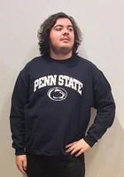Champion Penn State Nittany Lions Mens Navy Blue Arch Mascot Long Sleeve Crew Sweatshirt