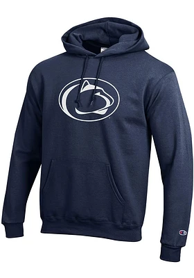 Champion Penn State Nittany Lions Mens Navy Blue Big Logo Long Sleeve Hoodie