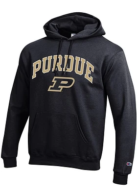 Champion Purdue Boilermakers Mens Black Arch Mascot Long Sleeve Hoodie