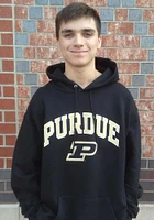 Champion Purdue Boilermakers Mens Black Arch Mascot Long Sleeve Hoodie