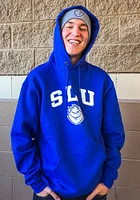 Champion Saint Louis Billikens Mens Blue Arch Mascot Long Sleeve Hoodie