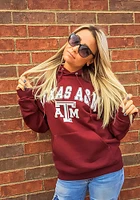 Champion Texas A&M Aggies Mens Maroon Arch Mascot Long Sleeve Hoodie