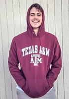 Champion Texas A&M Aggies Mens Maroon Arch Mascot Long Sleeve Hoodie