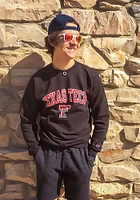 Champion Texas Tech Red Raiders Mens Arch Mascot Long Sleeve Crew Sweatshirt