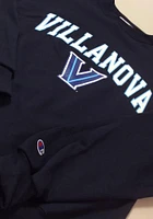 Champion Villanova Wildcats Mens Navy Blue Arch Mascot Long Sleeve Crew Sweatshirt