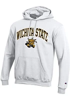 Champion Wichita State Shockers Mens Arch Mascot Long Sleeve Hoodie