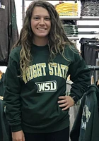 Champion Wright State Raiders Mens Green Arch Mascot Long Sleeve Crew Sweatshirt
