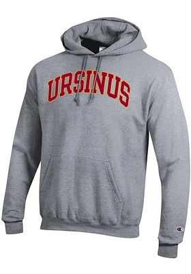 Champion Ursinus Bears Mens Grey Arch Mascot Long Sleeve Hoodie