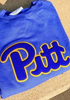 Champion Pitt Panthers Mens Blue Arch Long Sleeve Crew Sweatshirt