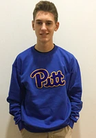 Champion Pitt Panthers Mens Blue Arch Long Sleeve Crew Sweatshirt